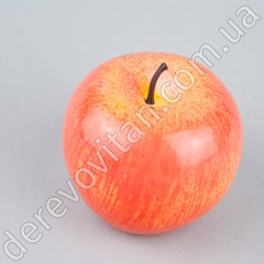 Искусственные яблоки, красные с желтым, 6×7 см
