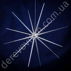 Подвесной декор "Звезда", серебро глянец, 48 см