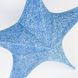 Звезда для декора из ткани, голубая, 65 см