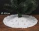 Юбка для елки "Снежинки серебрянные", 60 см