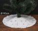 Юбка для елки "Снежинки серебрянные", 90 см