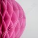 Бумажный шар-соты, розовый, 15 см