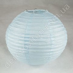 Бумажный подвесной фонарик, светло-голубой, 30 см