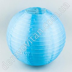 Подвесной фонарик из ткани (нейлон), голубой, 20 см