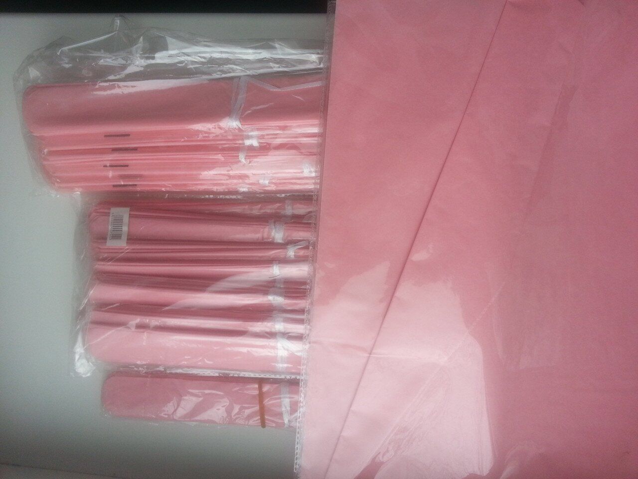 Бумага тишью, светло-розовая, 50×75 см, 50 листов