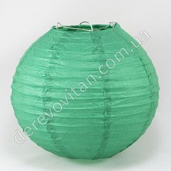 Бумажный подвесной фонарик, темно-зеленый, 35 см