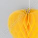 Підвіска-стільник "Серце", жовта, 20 см (d20)
