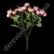 Ранункулюси штучні на ніжці з додатками, рожеві, 15 квітів, ~15×32 см