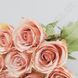 Букет искусственных роз, розовый, 8 шт., 38 см