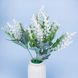 Букетик штучних білих квітів вероніки, 18×35 см