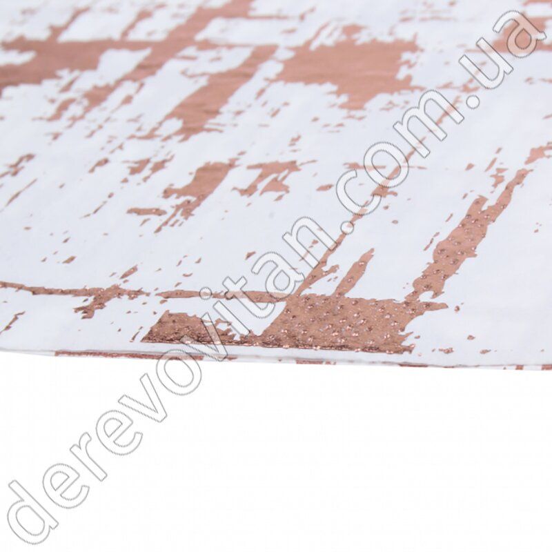 Святкові серветки, білі з рожевим золотом, 20 шт., 16.5×16.5 см (33 см)