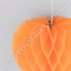 Подвеска-соты "Сердце", оранжевая, 20 см (d20)