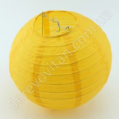 Бумажный подвесной фонарик, темно-желтый, 40 см
