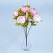 Искусственные пионы розово-сиреневые, букет 8 цветков, 28×50 см