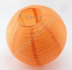 Бумажный подвесной фонарик, оранжевый, 40 см