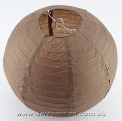 Бумажный подвесной фонарик, коричневый, 45 см