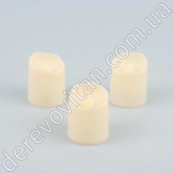 LED-свеча декоративная, кремовая, теплый свет, 3.8&times;4.5 см