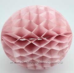 Бумажный шар-соты, светло-розовый, 30 см