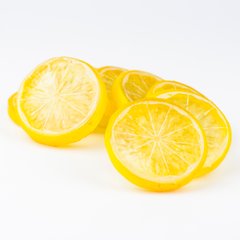 Декоративные дольки лимона, 0.9×5 см, 25 шт.