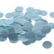 Конфетті кругле світло-блакитне сатін 1.5 см, 100 г
