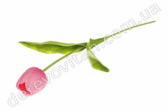 Тюльпан искусственный, латекс, розовый, ~50 см