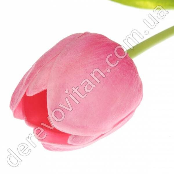 Тюльпан искусственный, латекс, розовый, ~50 см