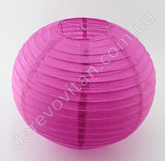 Бумажный подвесной фонарик, ярко-розовый, 40 см