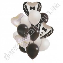 Набор воздушных шаров и сердец "Свадьба", 16 шт. 18'' и 12''