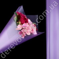 Калька для цветов в рулоне, фиолетовая, 0.6×8 м, код 002