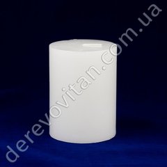 Свеча интерьерная стеариновая, белая, 7.5×10 см, 35 часов