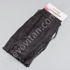Пензлик для тассел-гірлянди, чорний, 6 шт., 35 см