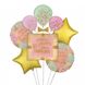 Набор воздушных/гелиевых шаров "Happy birthday fabulous", 5 шт. (18''+ шар 98 см)