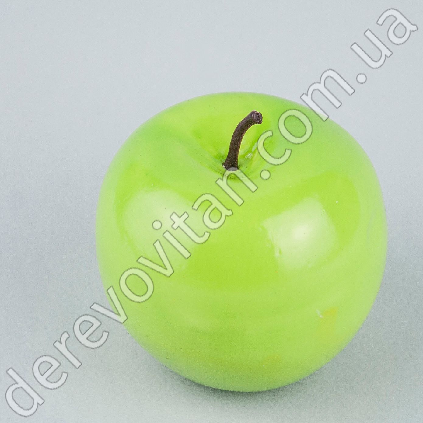 Искусственные яблоки, зеленые, 6×7 см