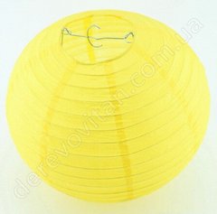 Бумажный подвесной фонарик, желтый, 25 см