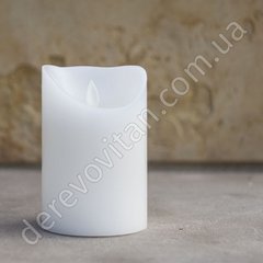Led-cвеча с эффектом пламени белая, 22 см