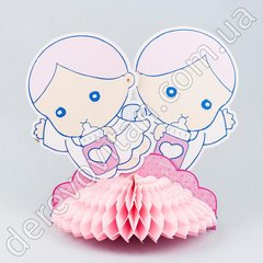Декор-соты детский "Малышки", розовый, 21×24.5 см