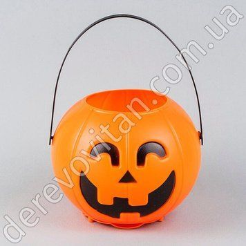 Led-декор для Хэллоуина "Ведерко Тыква" (смеется), 14&times;16 см