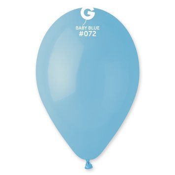 Латексні кулі Gemar блакитні Baby Blue 072 G90 10" 26 см, 100 шт.