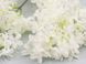 Гілка бузку декоративна, біла, 170 квіток, 95 см