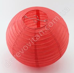 Бумажный подвесной фонарик, красный, 40 см