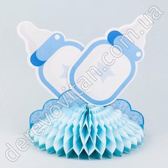 Декор-соты детский "Бутылочки", голубой, 21×24.5 см