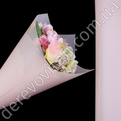 Калька для квітів в рулоні, рожева пудра, 0.6×8 м, код 005