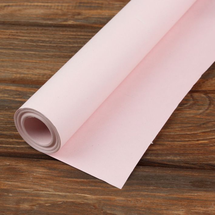 Крафт бумага "Светло-розовая" двухсторонняя, 0.7×8 м рулон