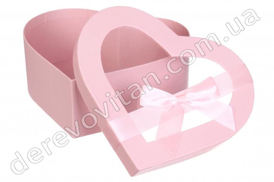 Коробки подарочные "Сердце" с окошком, розовые, 3 шт. матрешка
