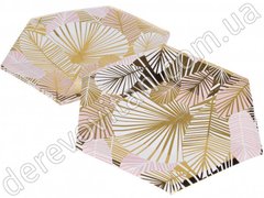 Тарелки одноразовые, картонные, "Тропик", 20×23 см, 10 шт.