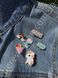 Пины значки на одежду, джинс "Единорог Радуга", набор 3 шт.