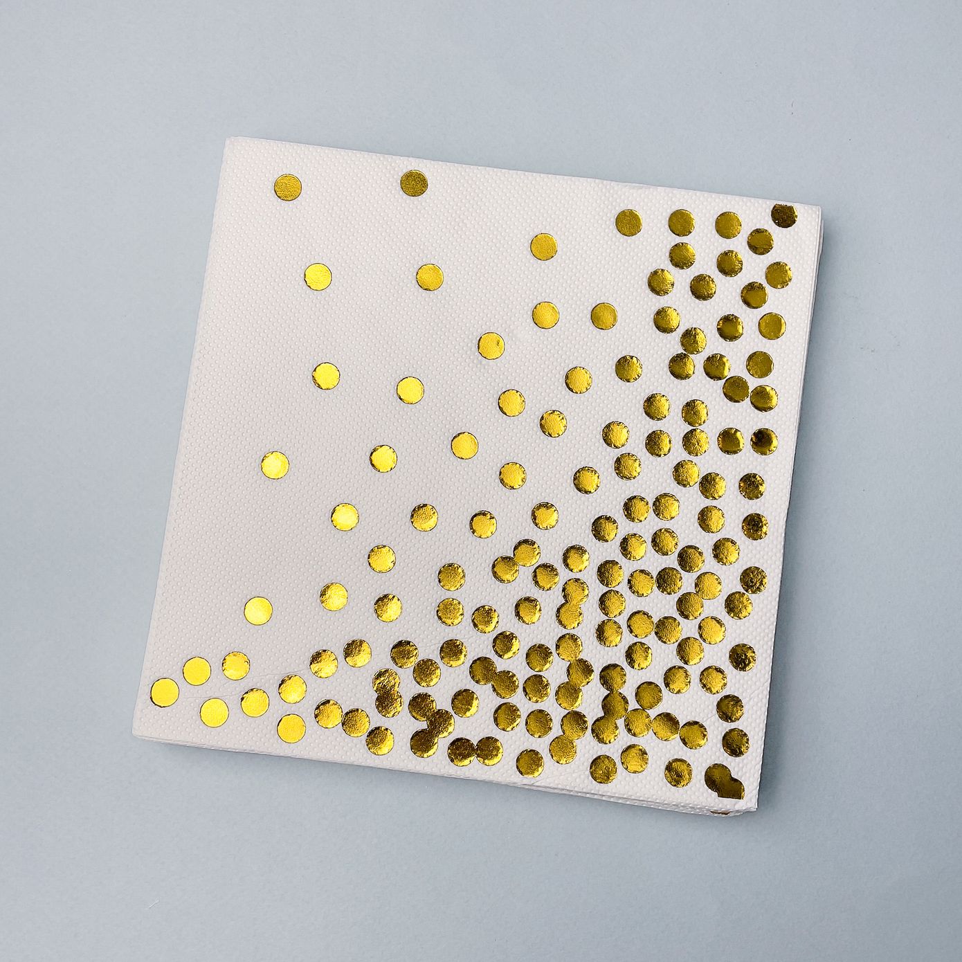 Салфетки паперові білі "Золотий горох", 20 шт., 16,5×16,5 см (33 см)