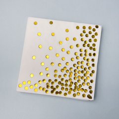 Салфетки паперові білі "Золотий горох", 20 шт., 16,5×16,5 см (33 см)