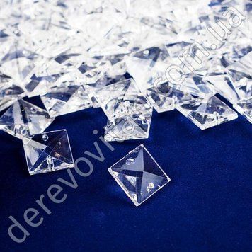 Кристаллы для декоративных нитей "Квадрат", 1.8 см, упаковка 500 г