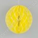 Паперова куля-соти, жовта/лимонна, 35 см
